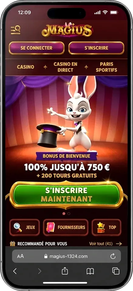 Magius Casino mobile